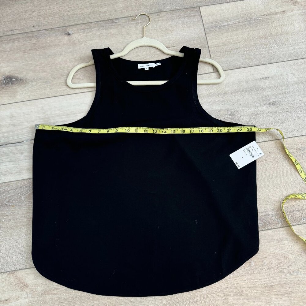 NWT Good American Black Tank Top